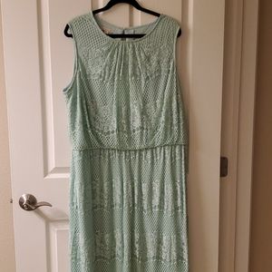Long lace lined dress